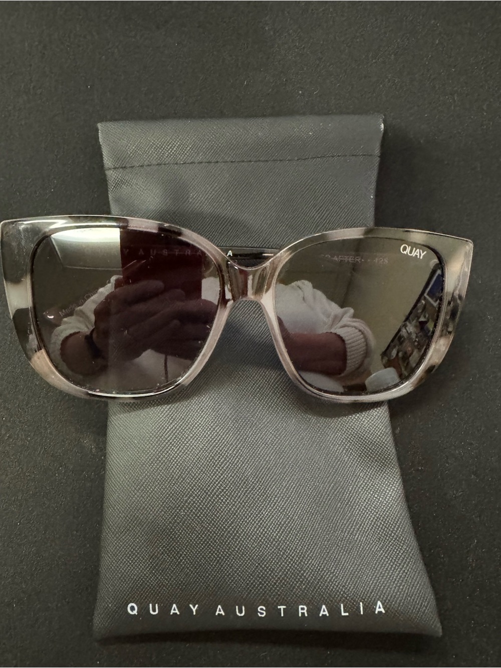 Quay Australia “Everafter” Gray Tortoiseshell Sunglasses - Picture 5 of 5
